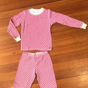Cute polka dot girls PJs size 10/12.